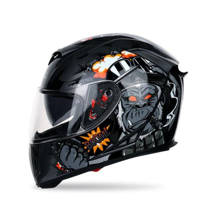 Moto Jetco de invierno con dos lentes y cubierta completa