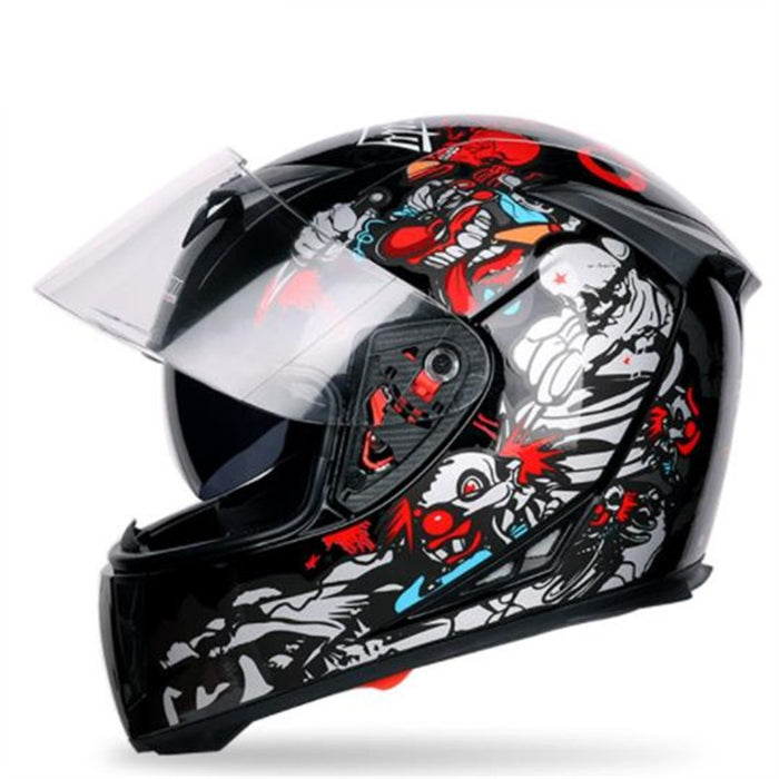 Moto Jetco de invierno con dos lentes y cubierta completa