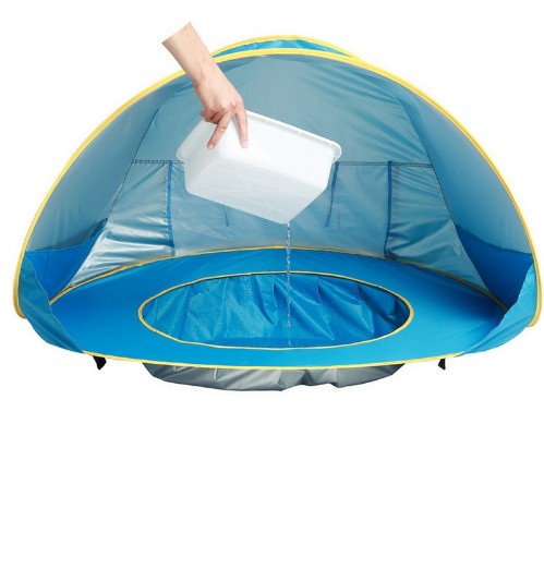 Tenda da spiaggia per bambini Tenda da campeggio per bambini Facile da piegare Tenda da sole impermeabile con protezione UV