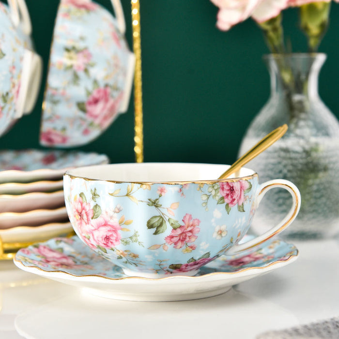 Traje de taza de té de cerámica de café