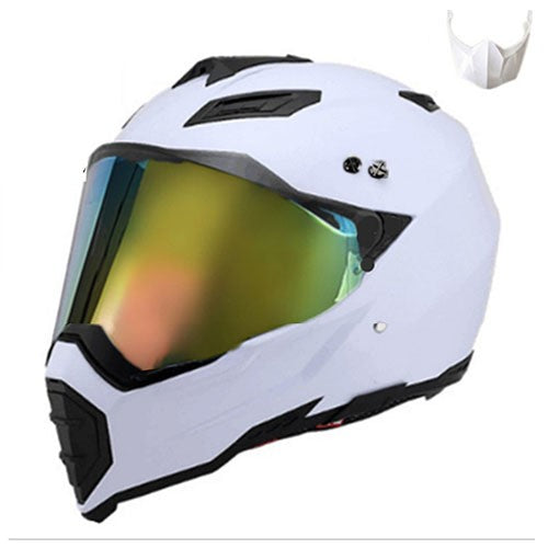 Hermoso casco todoterreno para motocicleta de cobertura completa