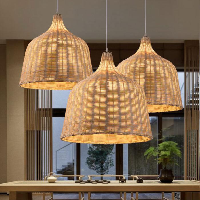 Lustre de bambu tecido cabeceira quarto estilo japonês sala de chá
