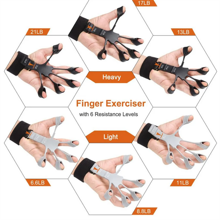 Silikon-Griffgerät, Fingerübungsstrecker, Fingergreifer, Krafttrainer