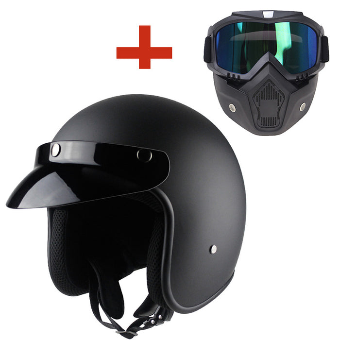 Casco De Moto Retro Motocicleta Masculina
