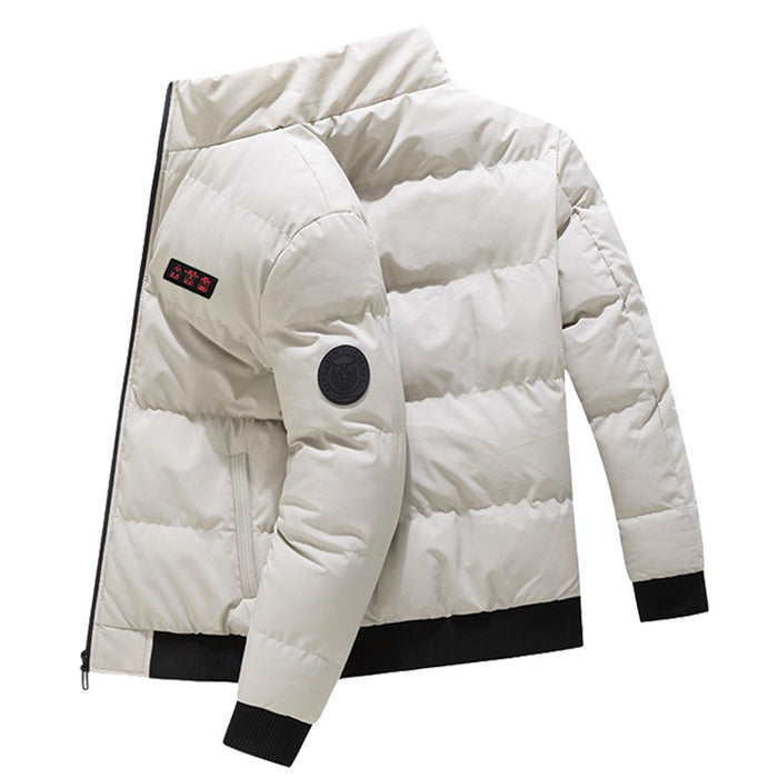 Chaqueta calefactora cálida para exteriores, ropa acolchada de algodón a prueba de viento, calefacción USB para invierno, mantiene el calor