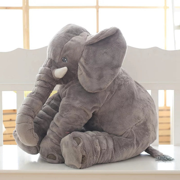 Cáscara suave de la almohada del compañero que duerme del niño del bebé de la almohada del juguete de la felpa del elefante de la comodidad