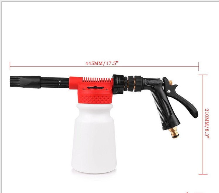 Pistola de espuma multifuncional para limpieza de coche, pulverizador de champú y jabón de agua, 900ml para furgoneta, motocicleta y vehículo