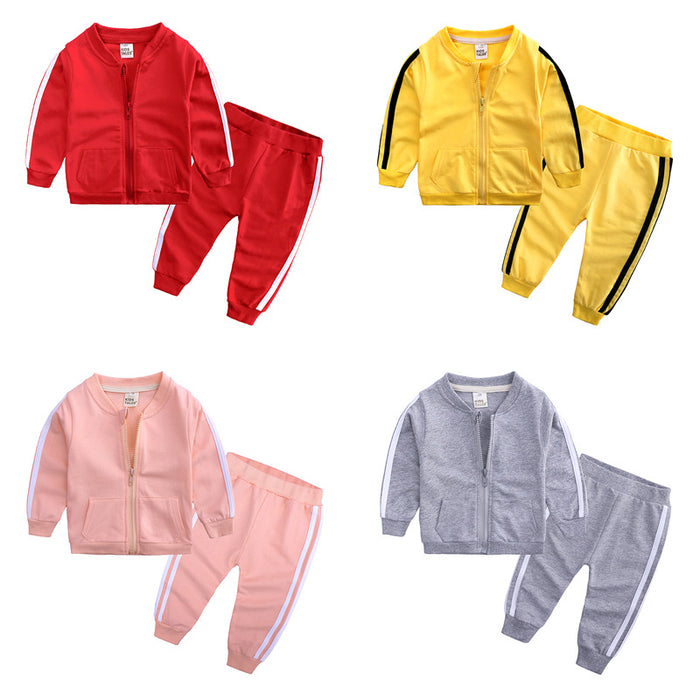 Trajes deportivos de primavera y otoño para bebés y niñas