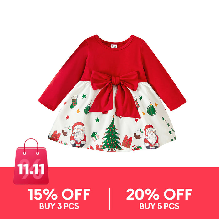 PatPat-vestido navideño para bebé, ropa para niña, recién nacido