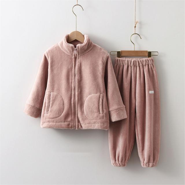 Ropa para niños Traje para niños Suéter cálido Sudaderas con capucha de lana para niña