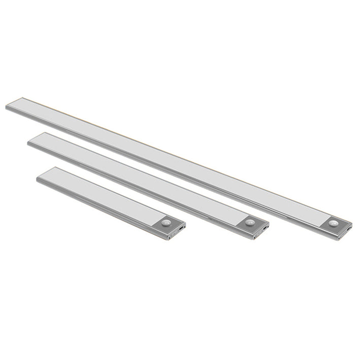 Sensor de movimento led sob a luz do armário usb recarregável guarda-roupa luz da noite para cozinha lâmpadas parede interior