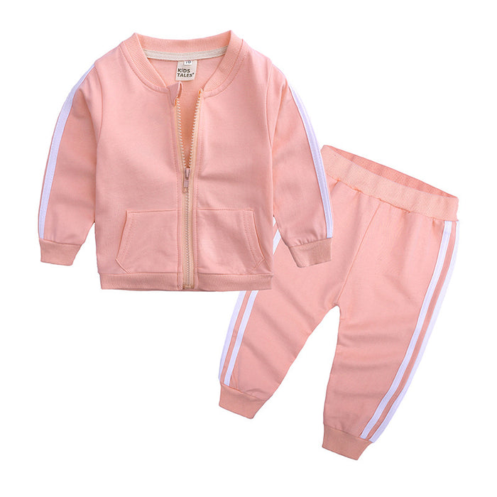 Trajes deportivos de primavera y otoño para bebés y niñas