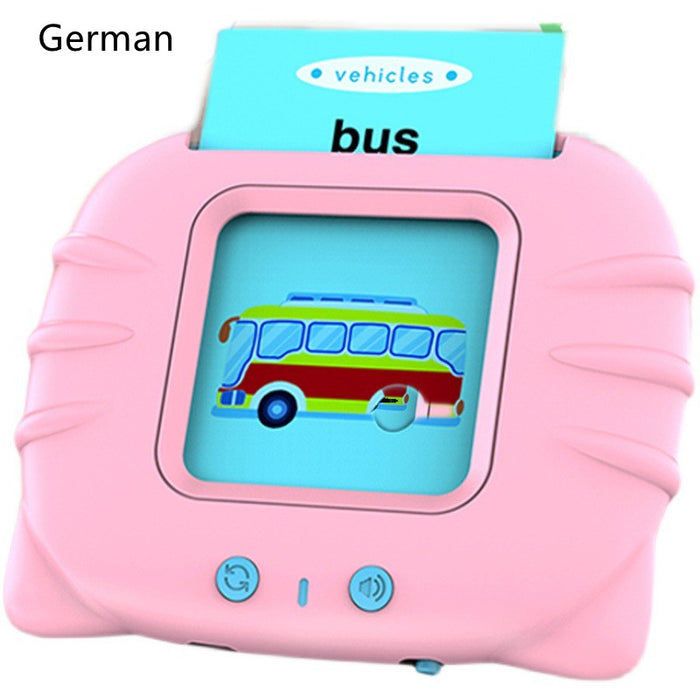 Tarjeta de educación temprana, iluminación para niños, máquina de aprendizaje de inglés
