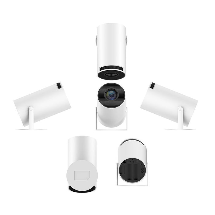 Portable Projector Mini Straight Projector 180 Degrees Projection Angle Automatic Focus Home Video Projector