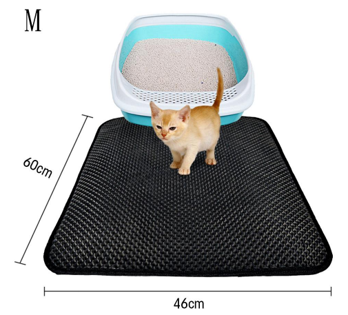 Doppelschichtige Streu-Katzenbett-Pads, Haustier-Katzenstreu-Matte, die Haustiere einfängt