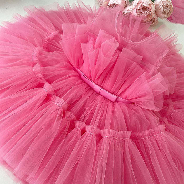 Vestido para niños Vestido de princesa para niña de gasa esponjosa