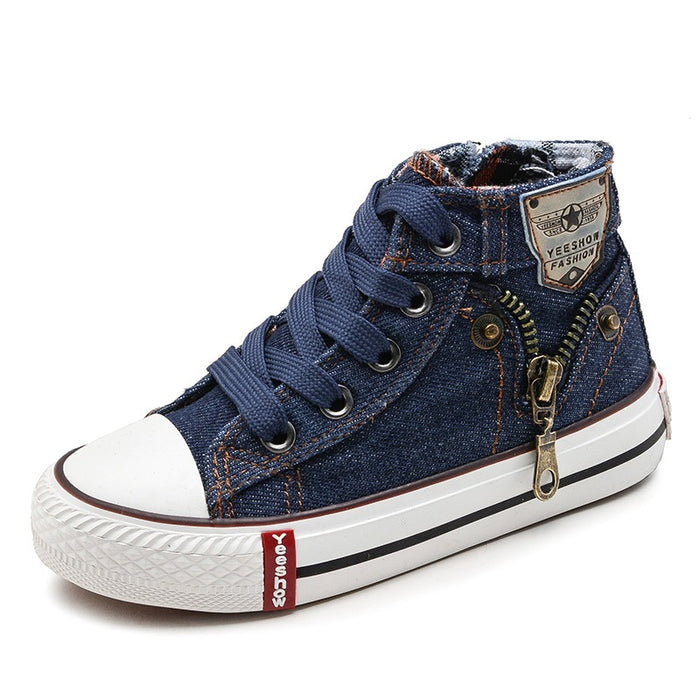 Children Casual Shoes Boys Girls Sport Shoes Breathable Denim Sneakers Kids Canvas Shoes Baby Boots