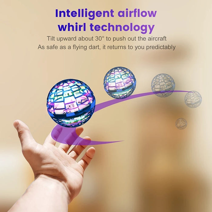Flynova Pro boule volante Spinner jouet contrôlé à la main Drone hélicoptère 360 ​​rotatif Mini OVNI avec lumière enfants cadeaux