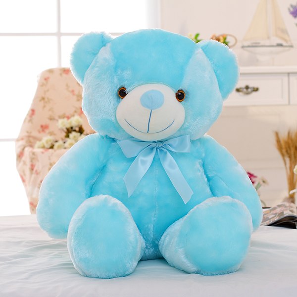 Kreative Light Up LED Teddybär Plüschtiere Plüschspielzeug Kinderkissen Bunt Leuchtende Weihnachtsgeschenk Geschenk für Kinder