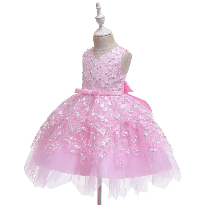 Roupas para bebês meninas, vestidos de jardim de infância para crianças médias e pequenas