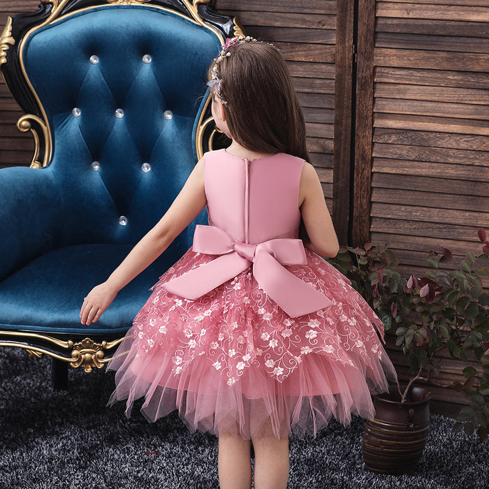 Roupas para bebês meninas, vestidos de jardim de infância para crianças médias e pequenas