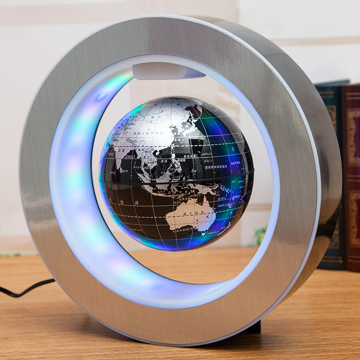 Mappa del mondo a LED rotonda Globo galleggiante Luce a levitazione magnetica Magia antigravità