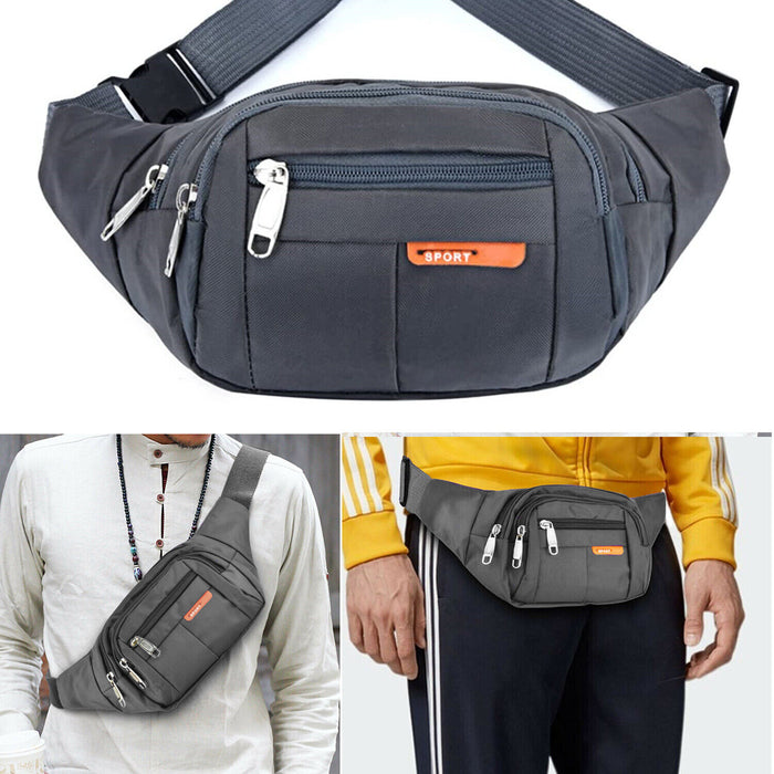 Männer Frauen Fanny-Pack Gürtel Taille Tasche Cross Body Sling Schulter Reise Sport Tasche