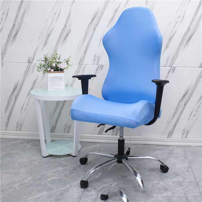Asiento de silla giratoria con reposabrazos y funda para silla de juegos de tela elástica