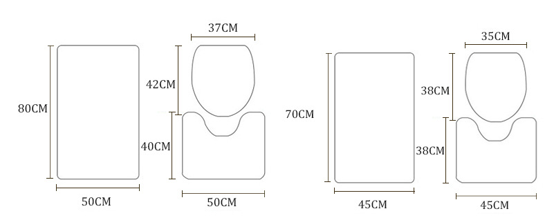 Doccia impermeabile in poliestere per bagno con tenda da doccia geometrica semplice