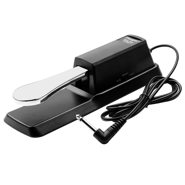 Pedal de sostenido universal para piano electrónico y piano eléctrico.