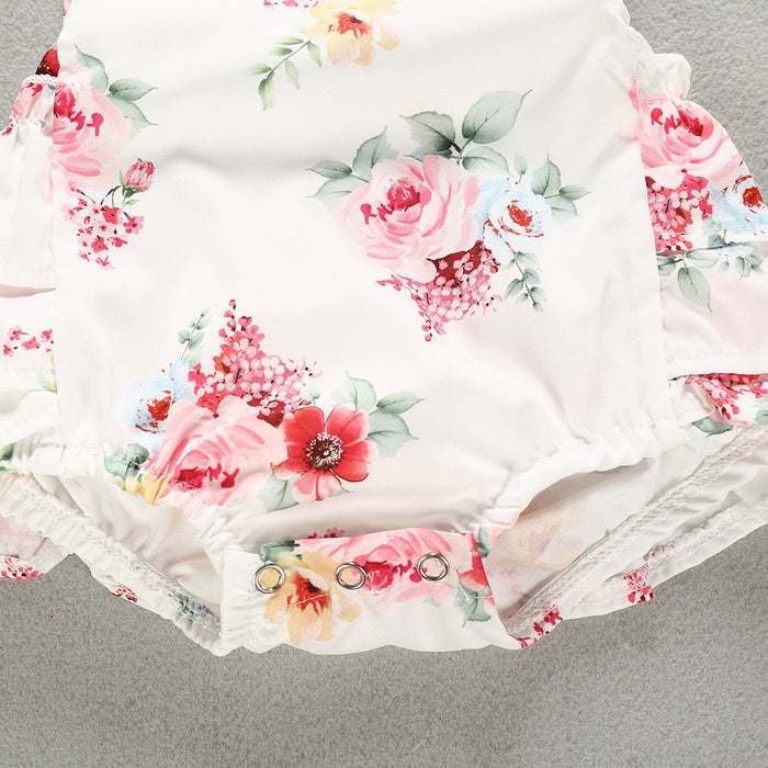 Ropa de bebé floral para niña de verano para niños
