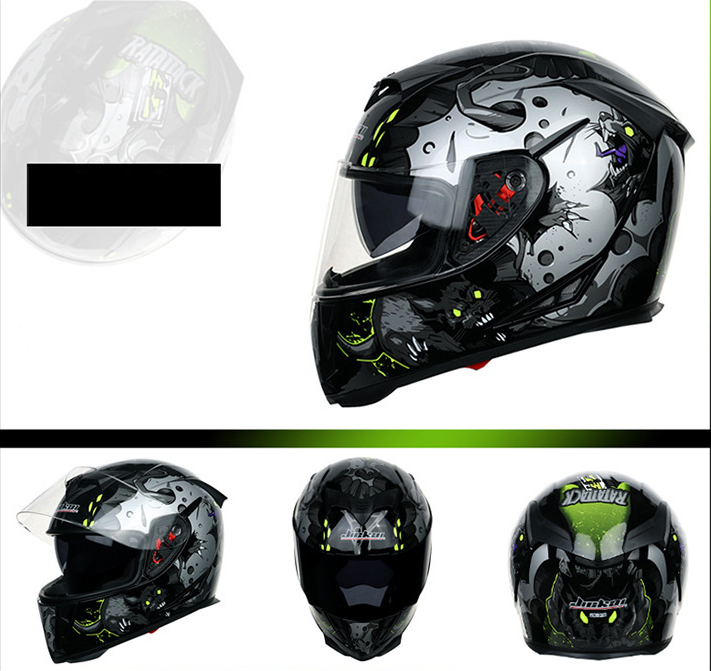Moto Jetco de invierno con dos lentes y cubierta completa