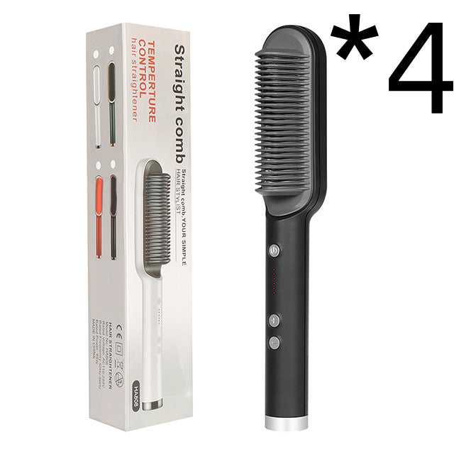 Neuer 2-in-1-Haarglätter mit heißem Kamm und negativem Ionen-Curling