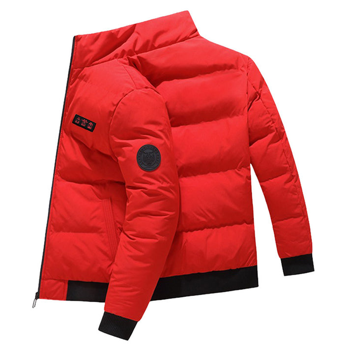 Chaqueta calefactora cálida para exteriores, ropa acolchada de algodón a prueba de viento, calefacción USB para invierno, mantiene el calor
