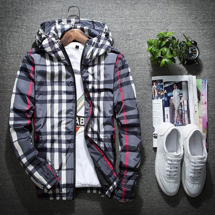 Men Jacket Fashion Windbreaker For All Seasons Casual Mens Zipper Coat
