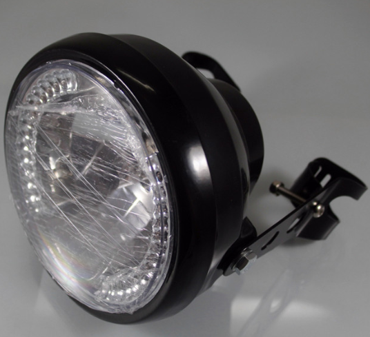 Clignotant de phare de moto, clignotant avec support, phare pour Cafe Racer