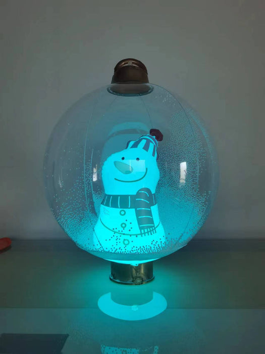 Manualidades inflables para colgar bolas de Navidad