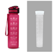 1-Liter-Tritan-Wasserflasche mit Time-Marker-Bounce-Abdeckung
