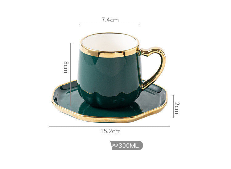 Taza de café de cerámica del té de la tarde
