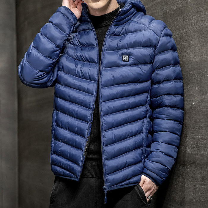 Giacca invernale da uomo Plus in pile per luce e calore