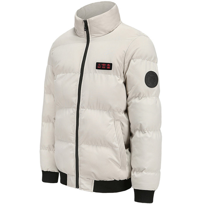 Chaqueta calefactora cálida para exteriores, ropa acolchada de algodón a prueba de viento, calefacción USB para invierno, mantiene el calor