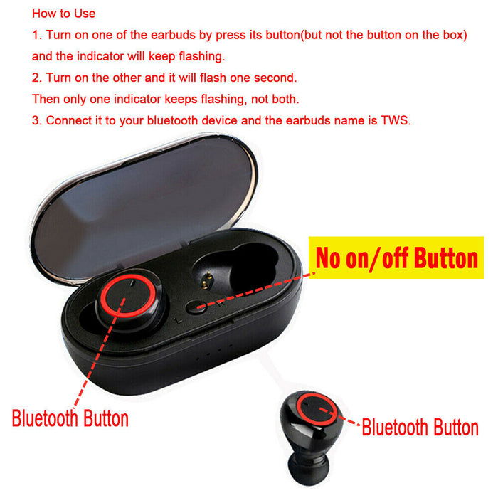 Cancelación de ruido TWS de las auriculares de los auriculares de botón inalámbricos impermeables de Bluetooth 5.0