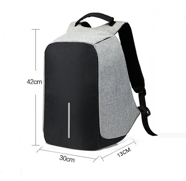 Mochila multifuncional resistente al agua con carga USB para ordenador portátil