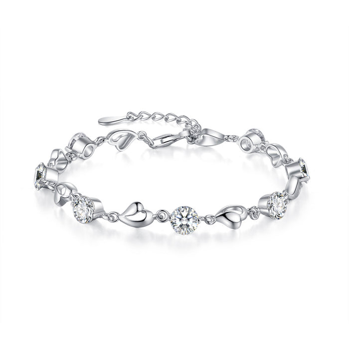 Bracciale per coppia di studenti Mori con personalità semplice, cuore d'amore
