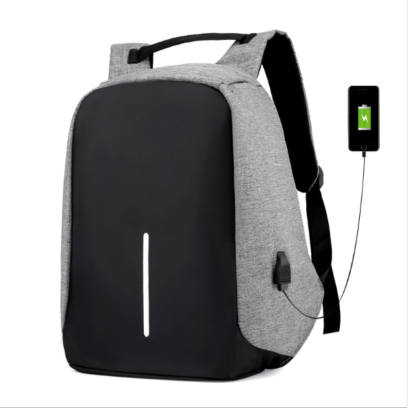 Mochila multifuncional resistente al agua con carga USB para ordenador portátil