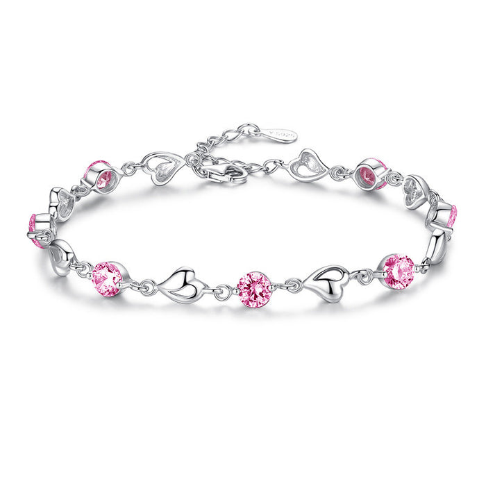 Bracciale per coppia di studenti Mori con personalità semplice, cuore d'amore