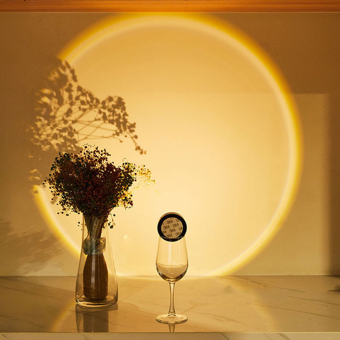 Luzes led sem fio armário luzes da cozinha sob móveis alimentado por bateria pôr do sol nightlight lâmpada de parede quarto decoração gabinete