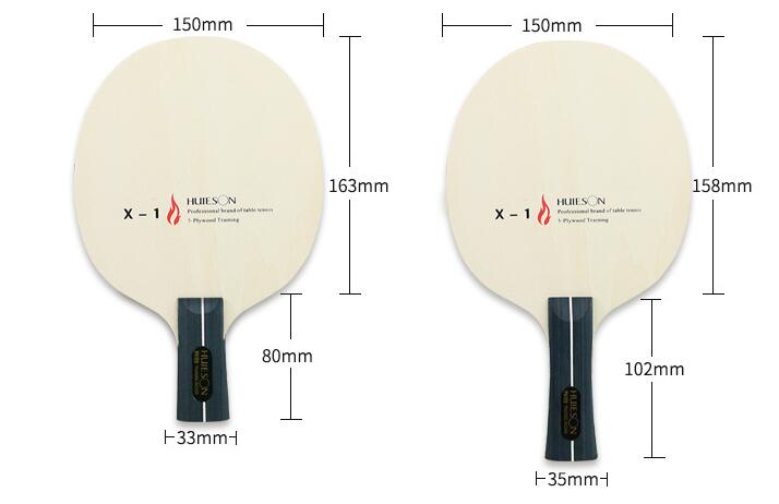 Raquetas de tenis de mesa Entrenamiento de 5 capas Shakehand Grip Pen-hold Grip