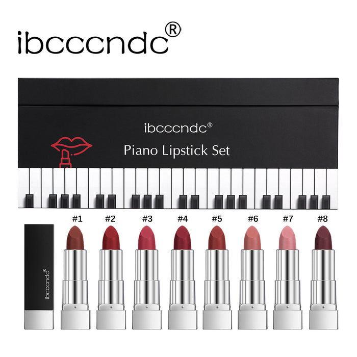 Piano Lipstick Kit Velvet Matte 8 Pieces