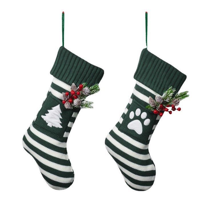 Calcetines de punto navideños para perros, gatos y mascotas navideñas
